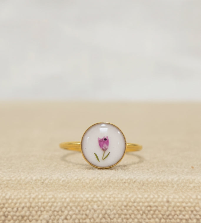 Tulip Small Circle Ring Gold/Silver