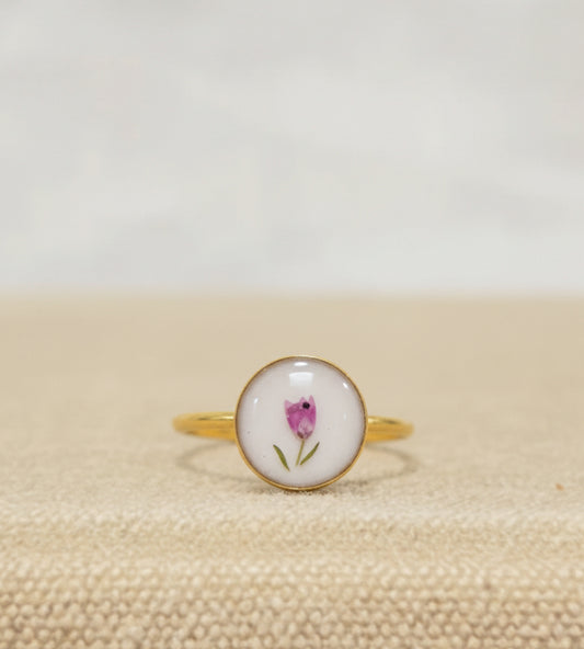 Tulip Small Circle Ring Gold/Silver