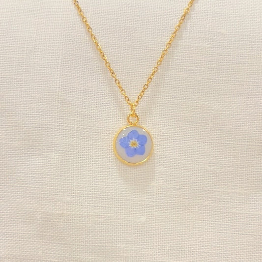 Forget-Me-Not Necklace : Gold