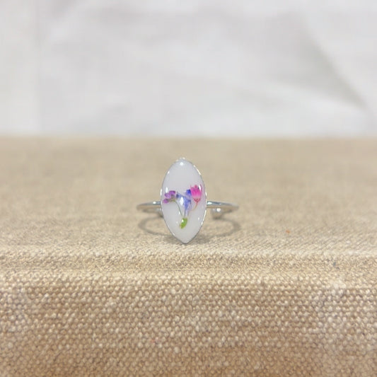 Wild Flower Ring : Silver, Almond