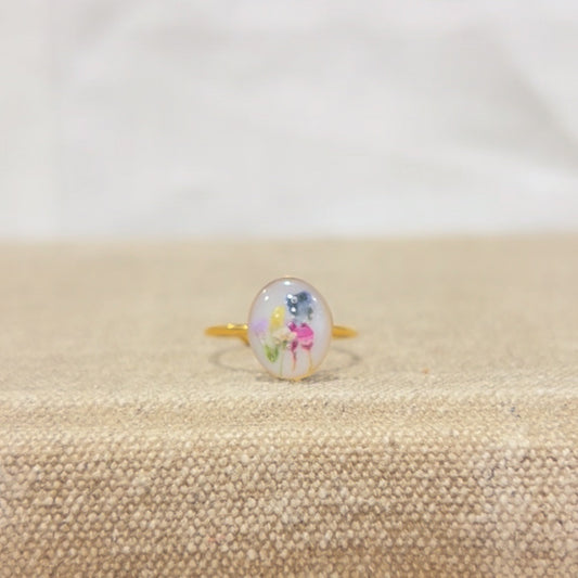 Wild Flower Ring : Gold, Small Circle