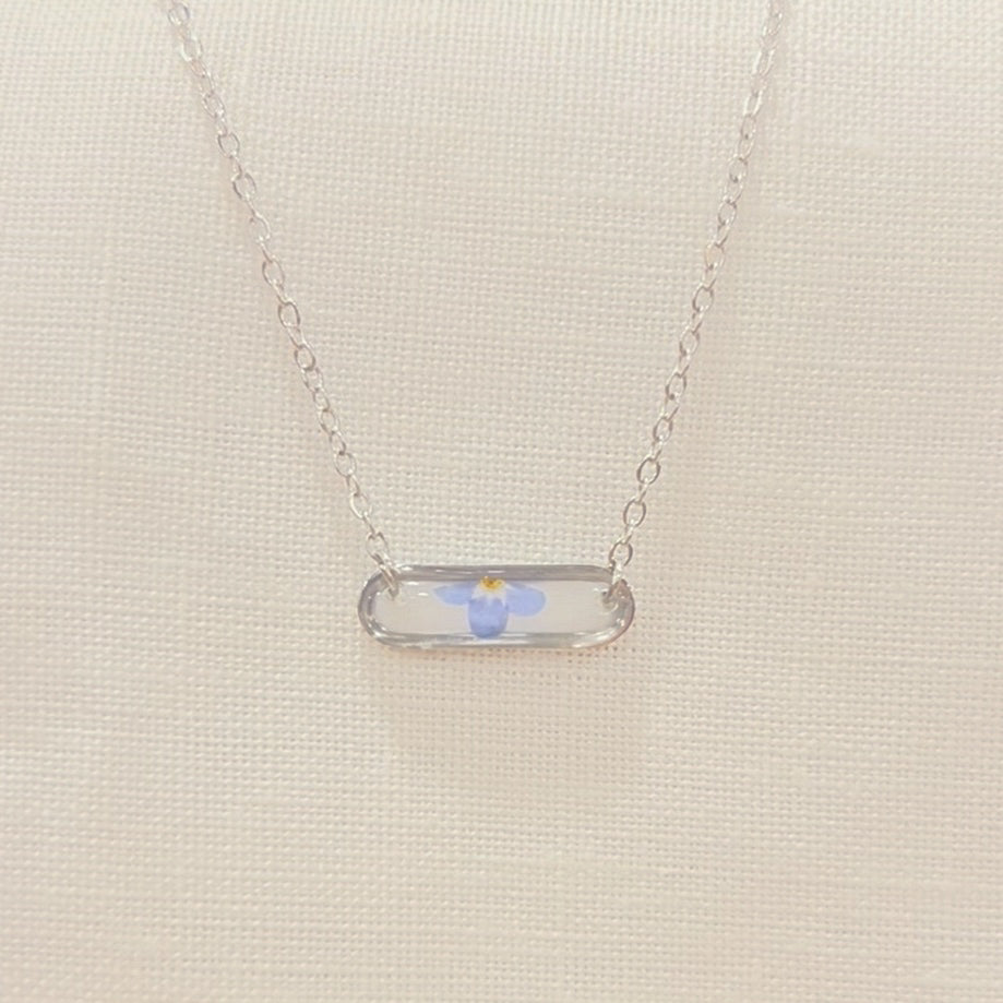 Forget-Me-Not Necklace : Silver