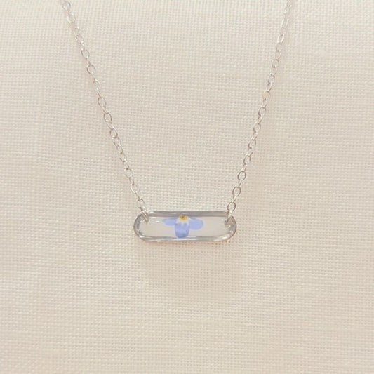 Forget-Me-Not Necklace : Silver