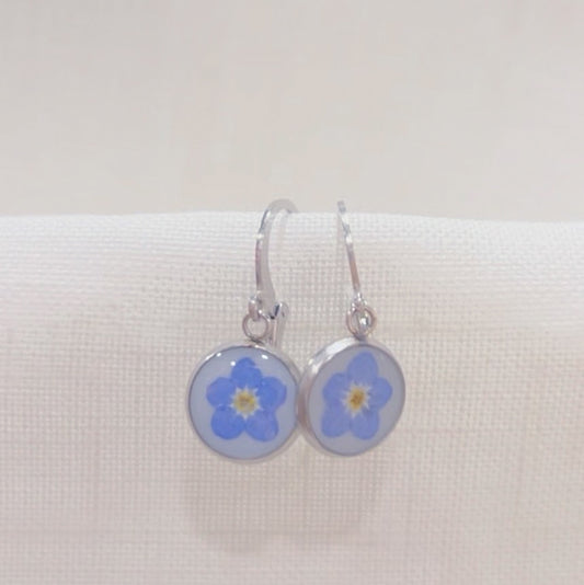 Forget-Me-Not Earrings : Silver